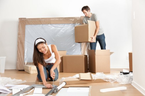 Removal team handling a fast property move in Knightsbridge
