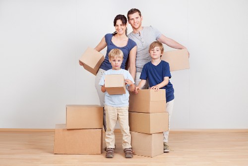 Moving vehicle and team handling residential and commercial removals in Knightsbridge