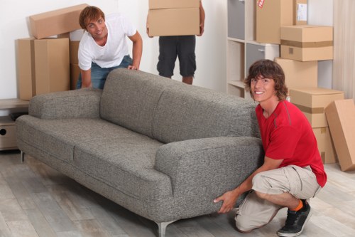 Unpacking boxes and organising rooms after a central London move