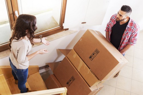 Commercial moving truck for Knightsbridge office relocation